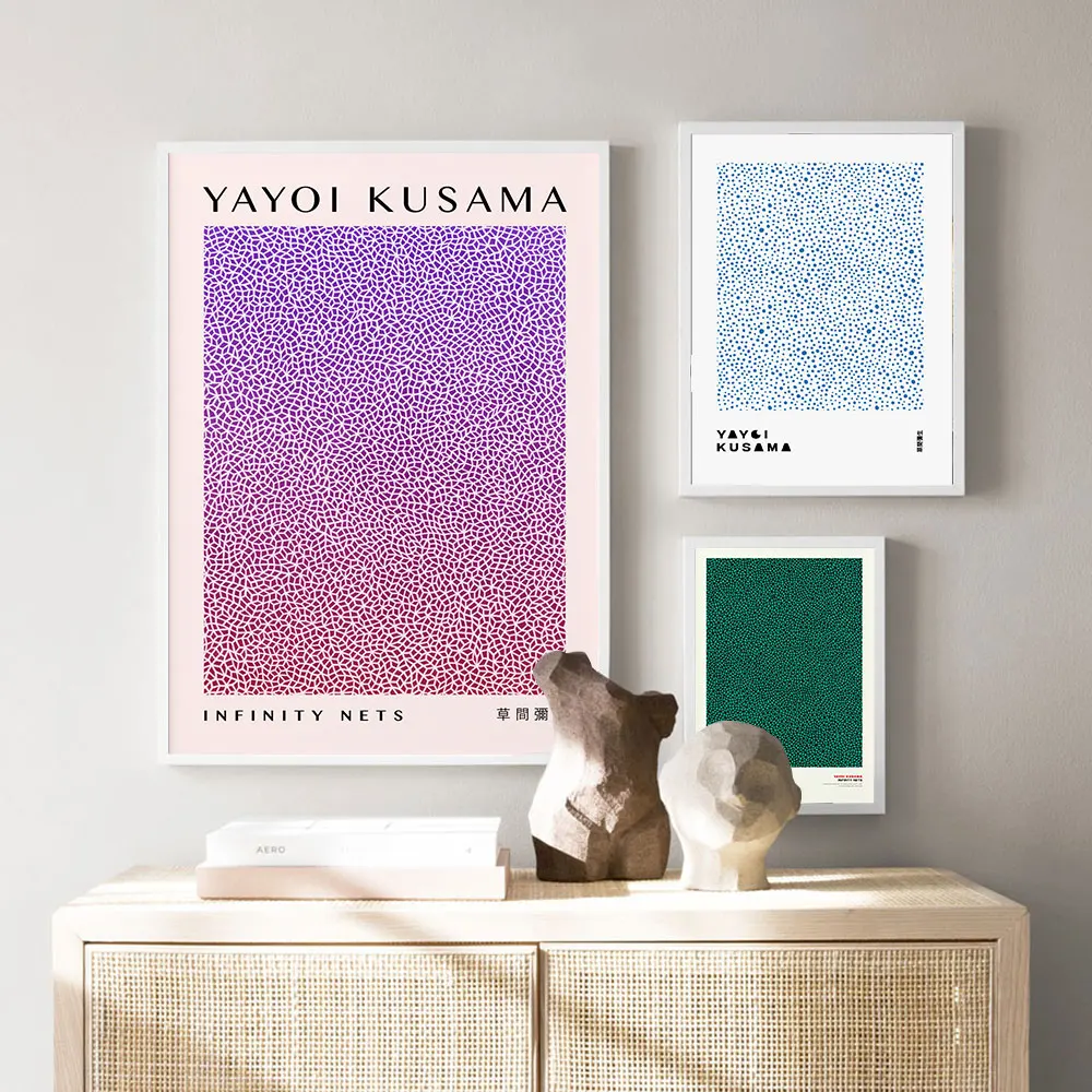 Выставочный плакат Yayoi Kusama японская Картина на холсте скандинавский абстрактный