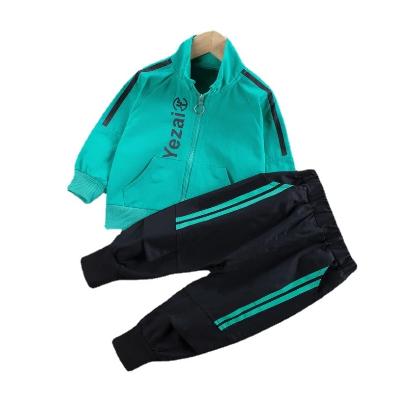 

New Baby Spring Autumn Clothes Children Girls Boys Casual Jacket Pants 2Pcs/Set Infant Fashion Costume Kids cotton Sportswear