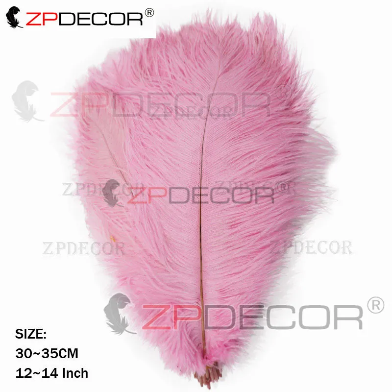 ZPDECOR натуральное высококачественное страусиное перо 30 35 см/12 14 дюймов для