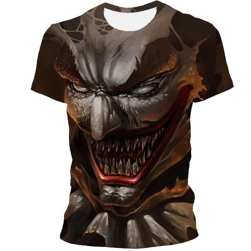 

2021 New Men's Summer Fashion T-shirt Tops Movie Simple Letters 3D Printing Short Sleeve XXS-6XL