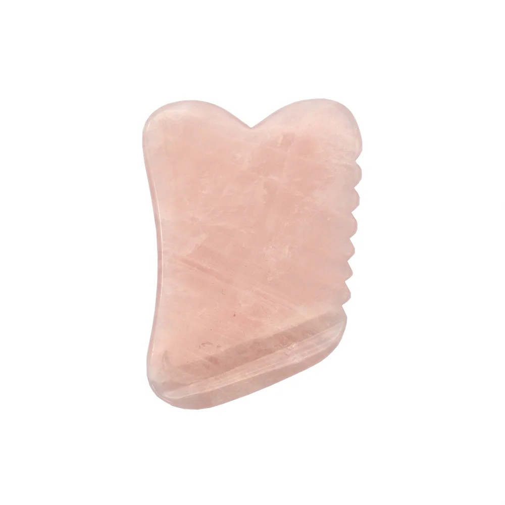 Хит продаж розовый кварц порошок кристалл гуашь скребок гуаша для лица с