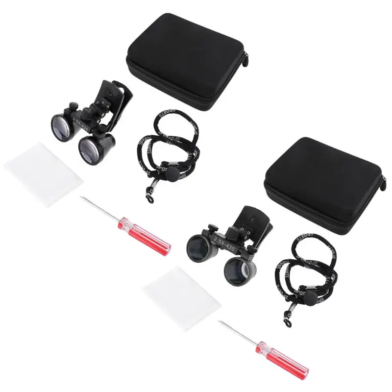 

2.5X 3.5X Dental Loupe Binocular Magnifier Dentistry Clip Loupe