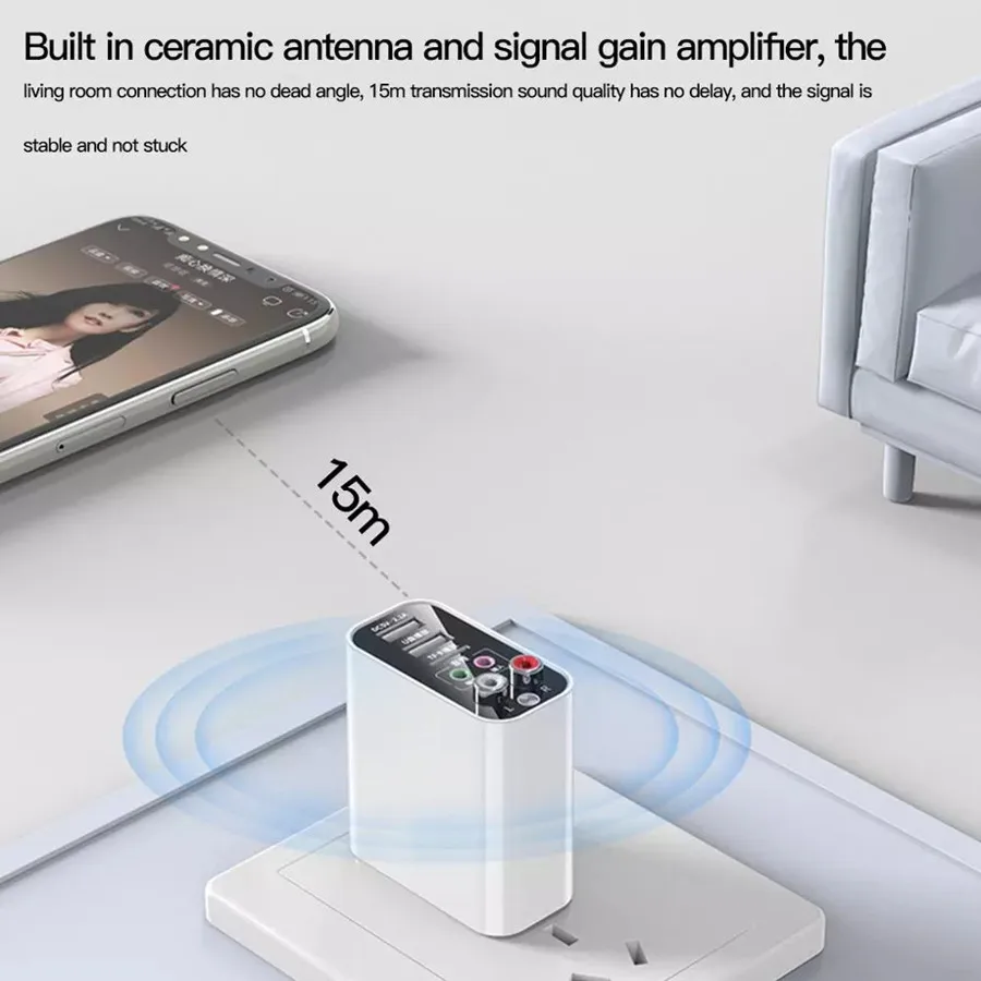 Bluetooth 5.0 Audio Transmitter Receiver Combo Fast Charger 3.5MM AUX RCA TF U Disk Stereo Music Wireless Adapter TV Headset PC |