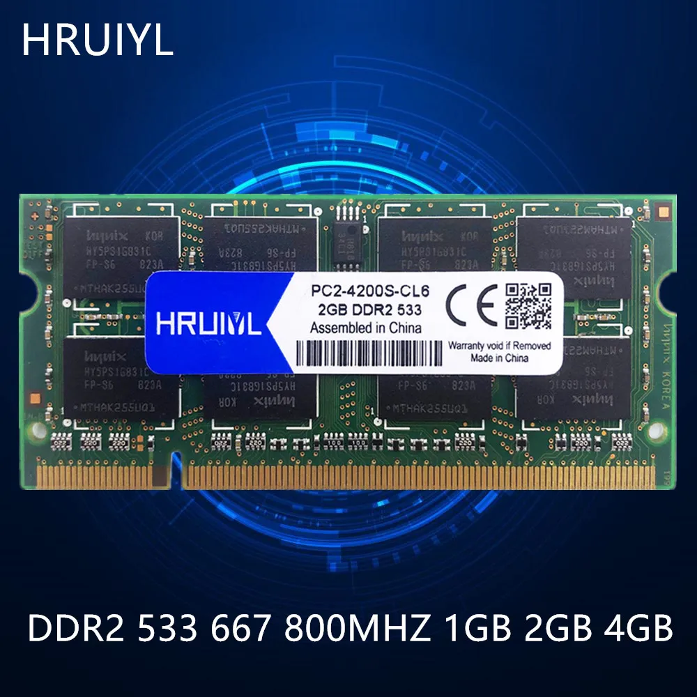 HRUIYL оперативная память DDR2 533 667 800 МГц 1 Гб 2G 4 ГБ SODIMM модуль SD ОЗУ 8 в 4200 pin PC2 5300 6400S для