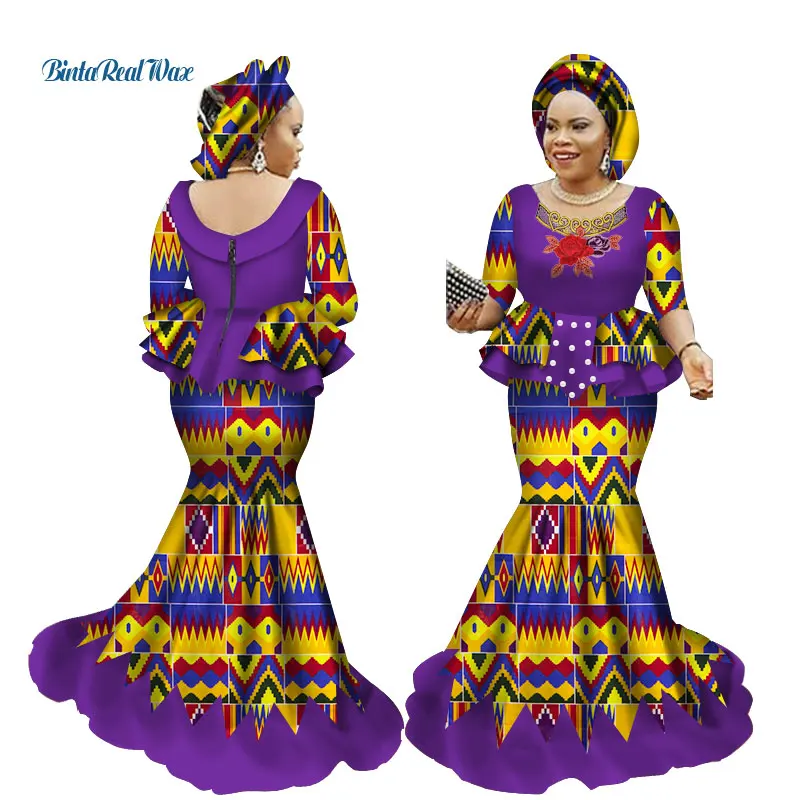 Женский комплект из юбки и кружева в африканском стиле|Африканская одежда| |