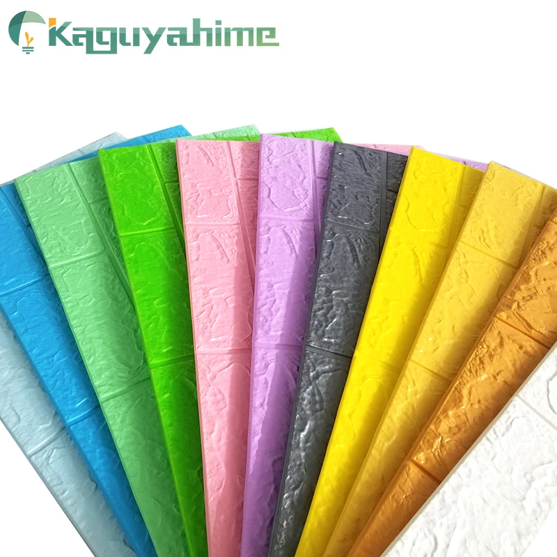 Kaguyahime 8 шт. 3D наклейки на стену DIY самоклеящиеся обои водонепроницаемый ТВ фон