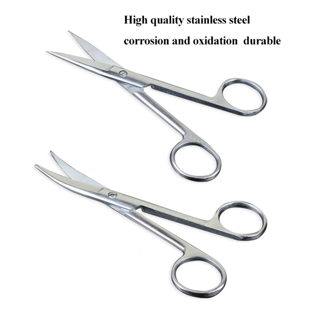 

Animal Veterinary Vet Medical Stainless Steel Surgical Scissors Straight curved Tip Scissors Farming Tools