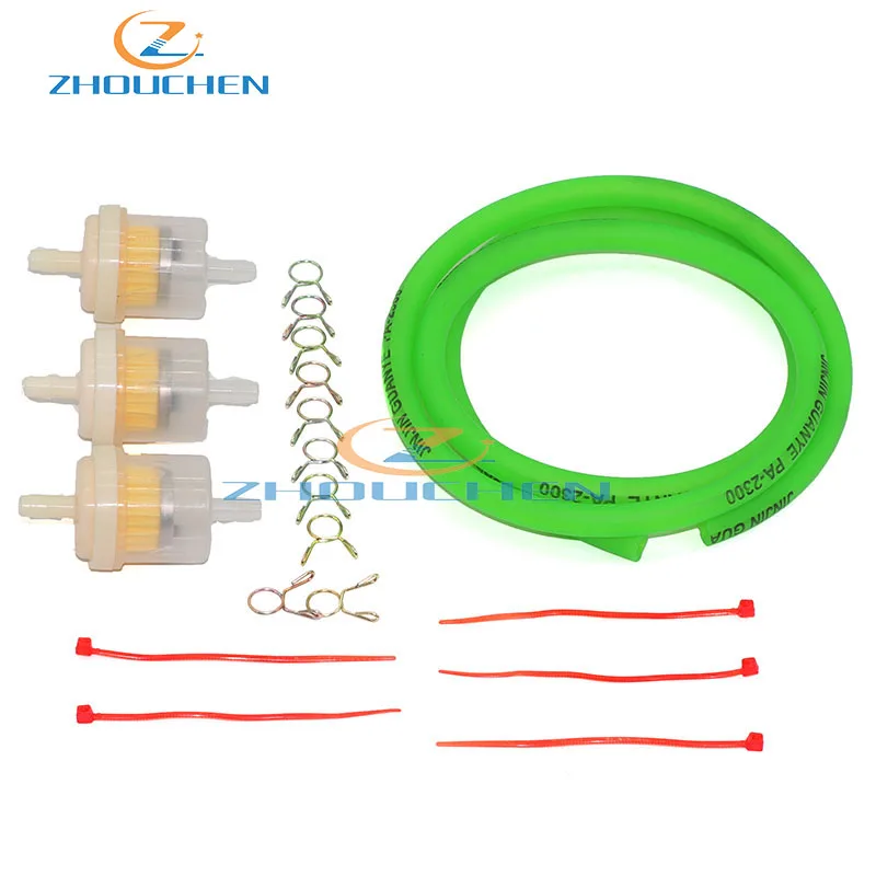Красочные 4 мм топливный шланг с фильтровальные зажимы Пружинные для мотоцикла