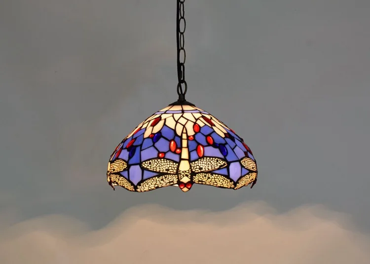 Современные средиземноморские креативные Синие Стрекозы винтажные Тиффани