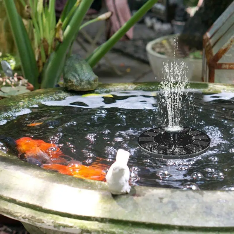 

Solar Fountain, New Upgraded Mini Solar Powered Bird Bath Fountain for Pond, Poo Dropshipping