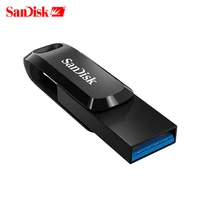 Двойной Флеш-накопитель SanDisk флэш-накопителя USB OTG USB 3,1 Type-C, объемом памяти 32 Гб или 64 ГБ до 150 МБ/с. Pendrive 128 ГБ флэш-накопитель 256 Гб мобильный те...