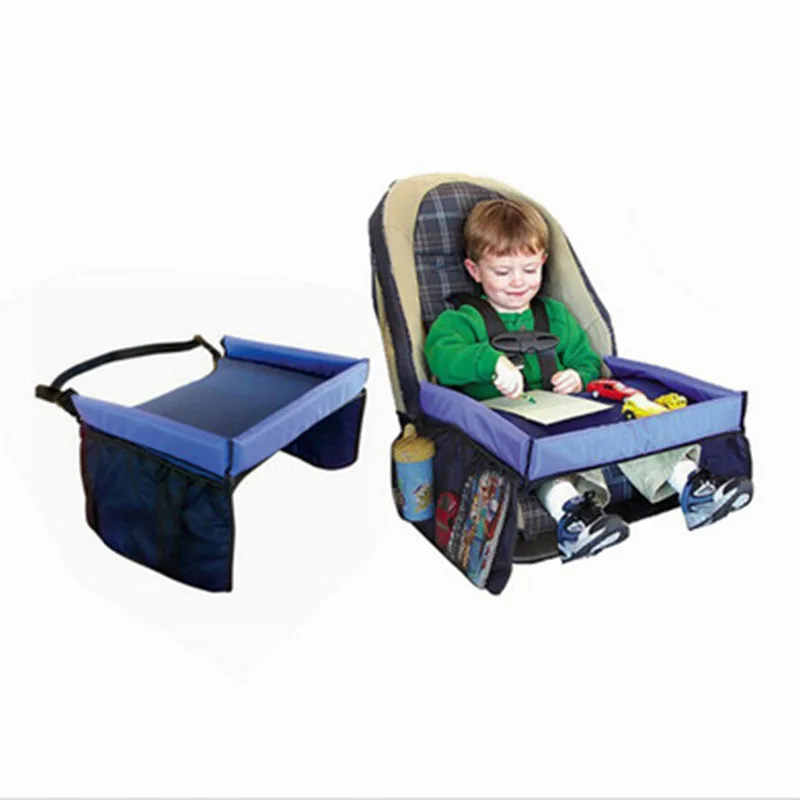 Водонепроницаемый портативный автомобильный столик для детского сиденья поднос