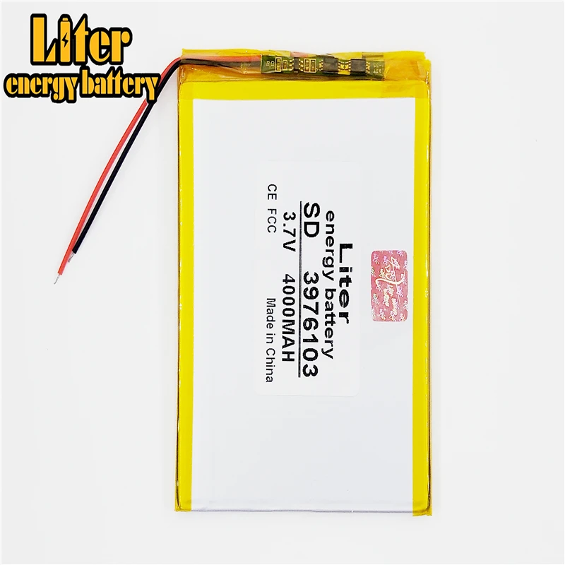 

3.7V,4000mAH (polymer lithium ion battery) Li-ion battery for tablet pc 7 inch 8 inch 9inch 3976103