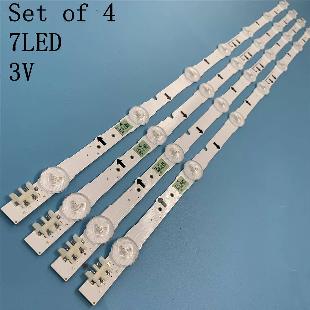 

(New kit)4 Pieces/set 7LED 647mm LED strip for samsung ue32j5500ak D4GE-320DC1-R2 D4GE-320DC1-R1 BN96-30443A 30442A 2014SVS32FHD