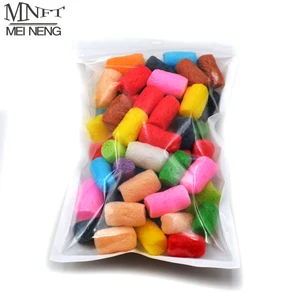 MNFT, 100 шт., разноцветные самородки из ПВА, рыболовная Водорастворимая пена из ПВА, всплывающая оснастка для ловли карпа, аксессуары для снастей