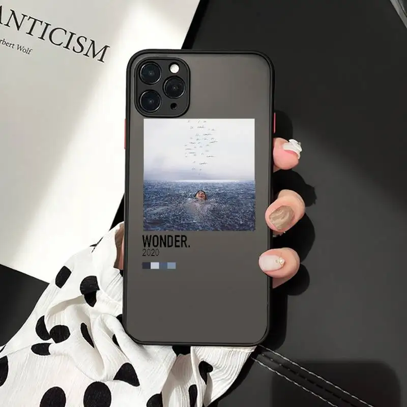 

shawn mendes wonder art luxury Phone Cases shell matte transparent For iphone 7 8 11 12 plus mini x xs xr pro max cover