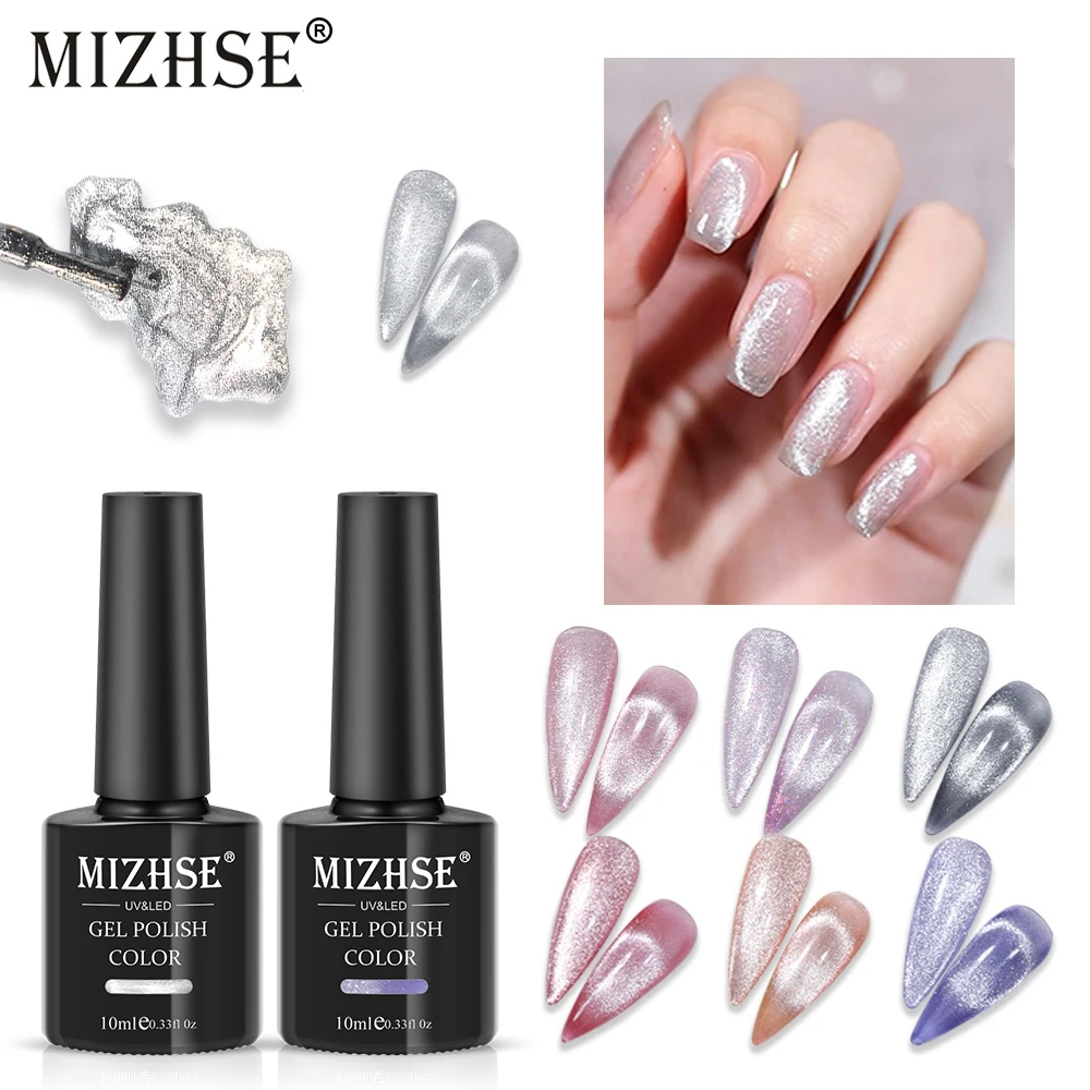 

MIZHSE 9D Cat Eye Hybrid Varnishes Gel Nail Polish Set Soak off Enamel UV Gel Nail Polish For Manicure Semi Permanent Nails Art