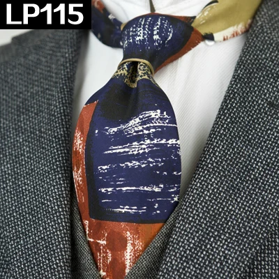 LP115 Классические разноцветные мужские галстуки с геометрическим рисунком Пейсли, шелк,, уникальные, ручная работа - Цвет: LP115