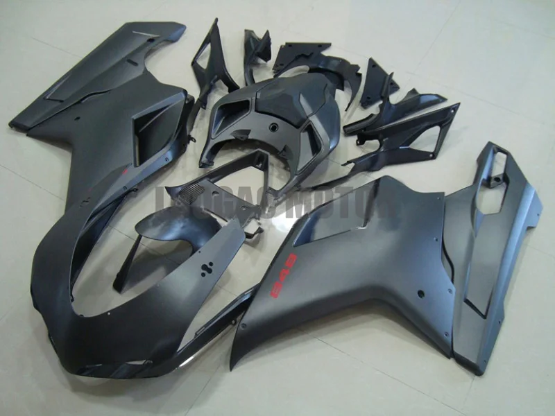 

Injection Mold New ABS Fairings Fit For matte black Ducati 848 1098 1198 1098s 1098R 2007 2008 2009 2010 2011 07 08 09 bodywork
