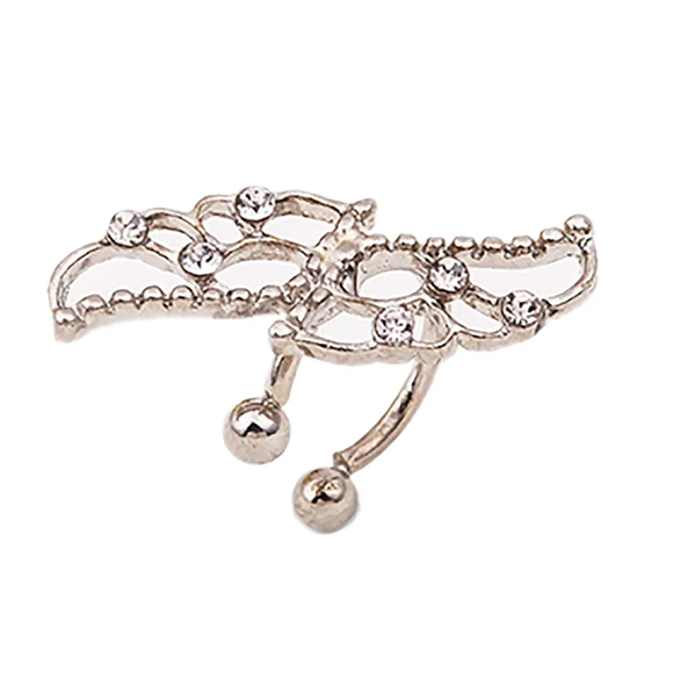 Женские серьги-клипсы с крыльями бабочки элегантные одиночные украшения для