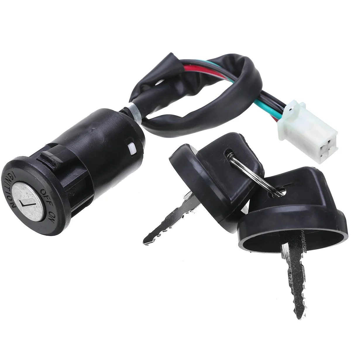 

12V Motorcycle Lock Key 4 Wires Key Ignition Switch Motorcycle Accessories For Motorbike ATV Bike