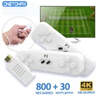 Классическая игровая консоль 4k с датчиком движения, ретро Игровая приставка с беспроводным контроллером 2,4G, видеоигра со встроенной игровой приставкой 800 NES