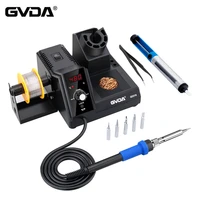 gvda new soldering station quick heat electric soldering iron kit for cellphone bga pcb ic repair welding rework station