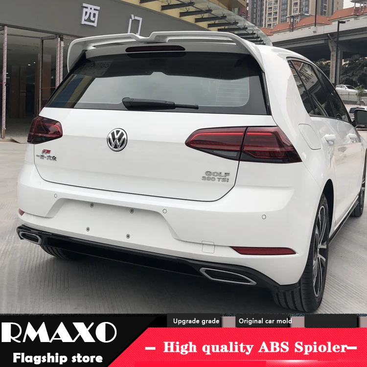 Спойлер для Volkswagen GOLF 7 MK7 2014 2018 mk7.5 golf G ti gtd R АБС пластик заднее крыло автомобиля