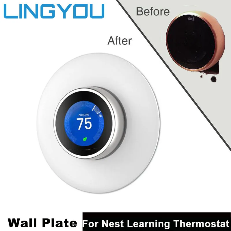 LINGYOU настенная пластина для Nest обучающий термостат 3rd 2nd 1st Gen и E 3D