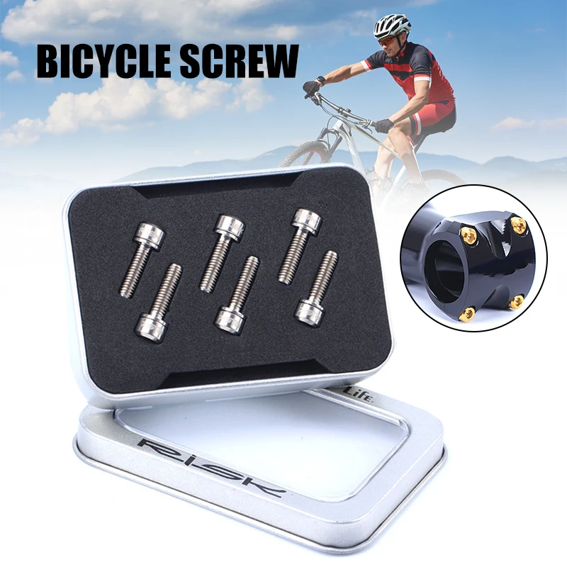 

Wholesale Titanium Stem Bolts Titanium Alloy Material Bike Fixed Stem Bolts Bicycle Stem Parts For Bicycle N66