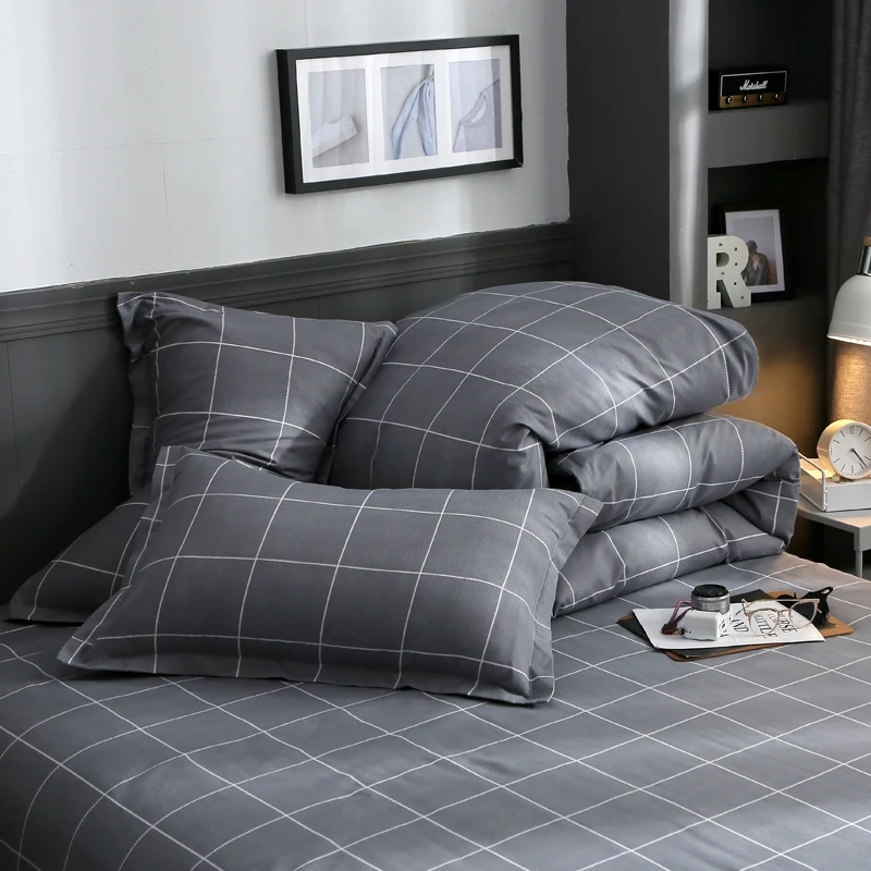 Постельное белье в современном стиле комплект с пододеяльником и простыней