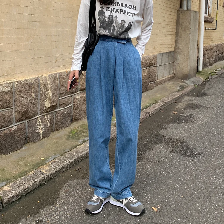 

Loose Waist Adjustable Denim Length