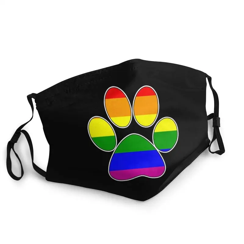 

Reusable LGBT Pride Gay Paw Face Mask Anti Haze Protection Mask Respirator Mouth Muffle