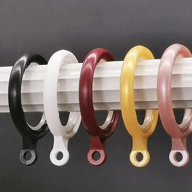 10 шт./упак. 4 см занавеска-кольцо Пластиковая Золотая Серебряная черная занавеска