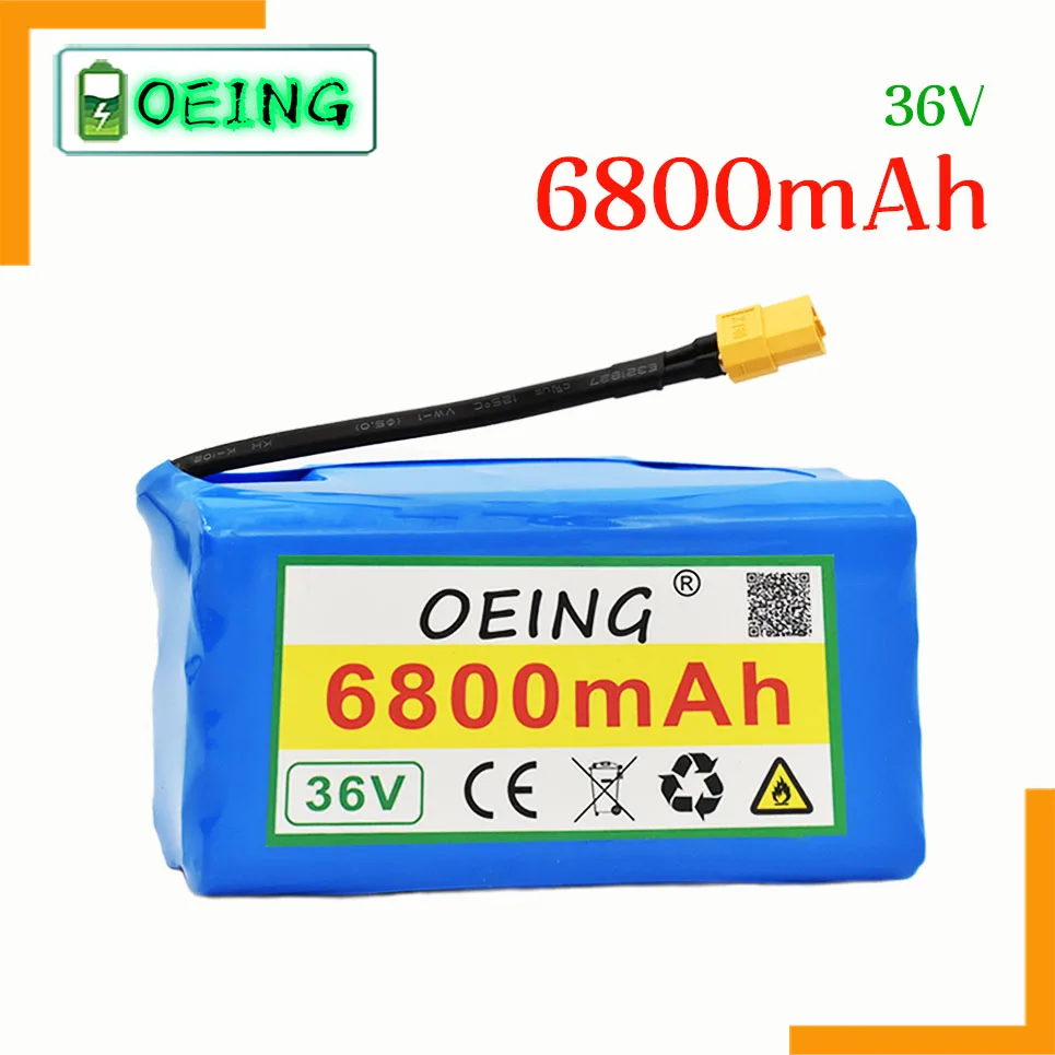 

100% NEW Original 36v 6.8ah lithium battery 10s2p 36v battery 6800mAh lithium ion pack 42V 6800mah scooter twist car battery