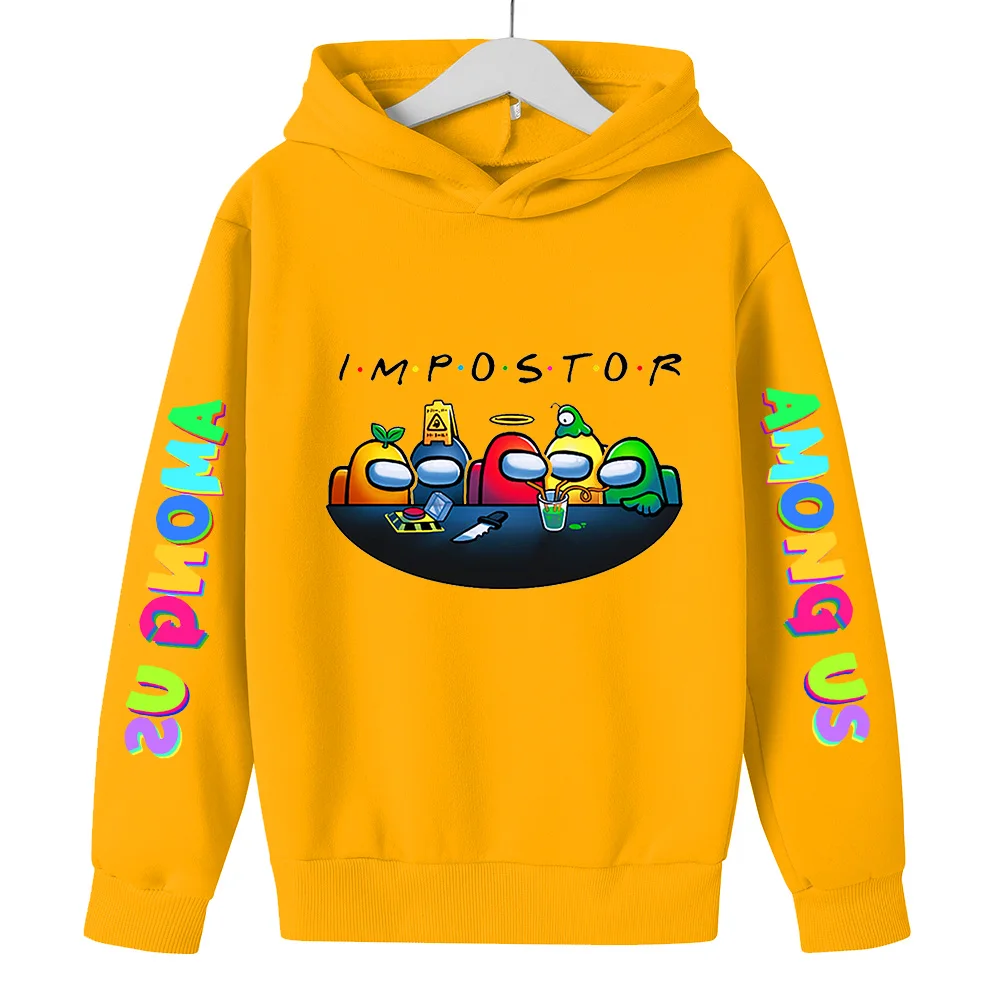 

kids Impostor Graphic Anime Streetwear Cartoon Sweatshirt boy girl printed Long sleeves Video Game among us hoodie