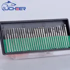 Алмазныетитановые боры UCHEER, 3 мм 30 шт.компл., для дрели Dremel, детали для гравировки, шлифование, полировка игл, напильники