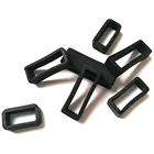 Ремешки для часов, 4 шт., черные ремешки для часов 12 14 16 18 19 20 21 22 24 26 28 мм, силиконовые резинки для часов, аксессуары, держатель, шкафчик