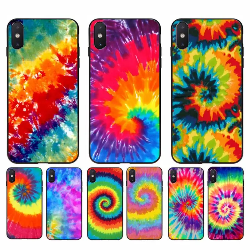 Милый чехол для телефона Motirunner Tie Dye Rainbow Bling iphone 11 Pro Max X XS MAX 6 6s 7 8 plus 5 5S 5SE XR SE2020 |