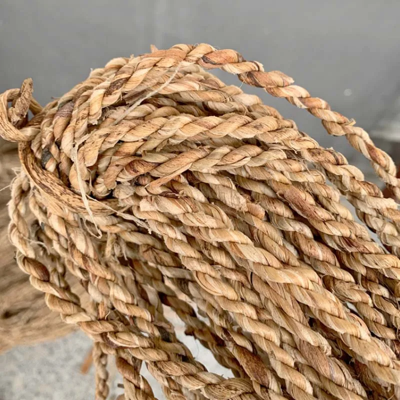 

9 Meters Real Natural Water Hyacinth Straw Rope Handmade Weaving DIY Grass Material Braids Home Crafts Decoration