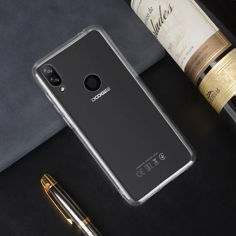 Прозрачный глянцевый Силиконовый Чехол Для DOOGEE N10 Y7 Plus TPU бампер задняя крышка для