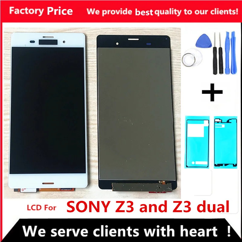 Оригинальный ЖК-дисплей 5 2 дюйма для SONY Xperia Z3 сенсорный экран D6603 D6616 D6653 сменный Dual