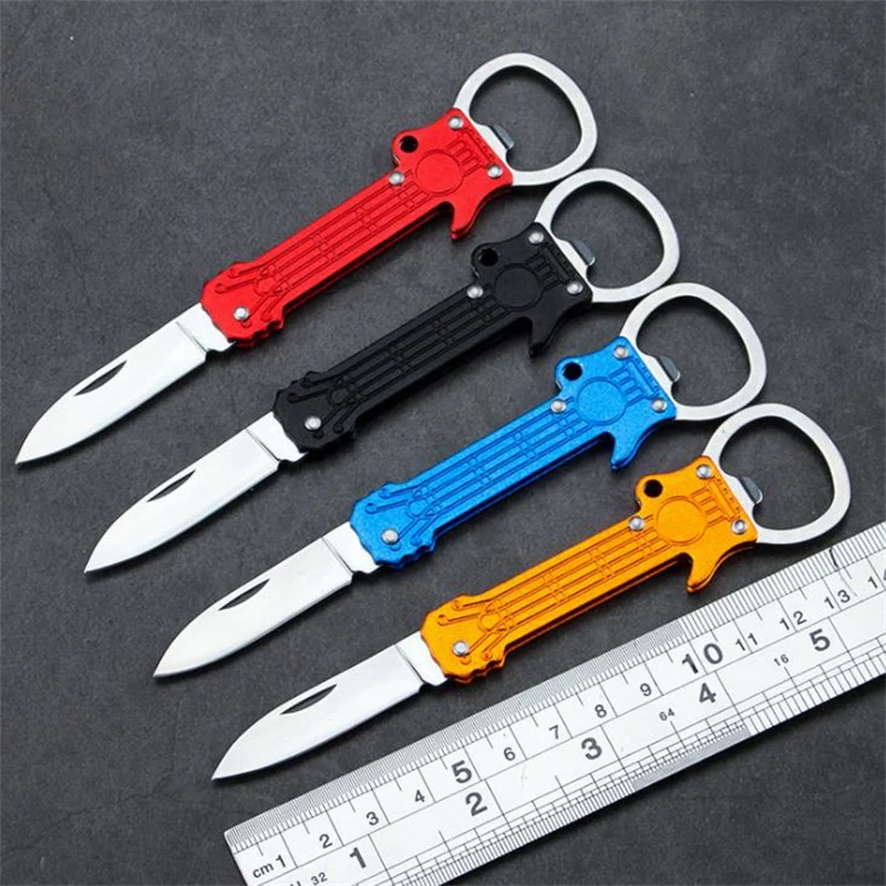 

Portable Stainless Steel Sharp Knife Blade EDC Bottle Opener Outdoor Multi Tools For Travel Picnic Camping