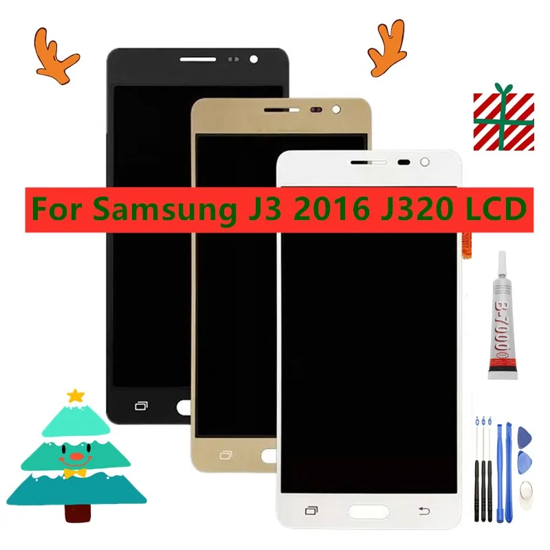 Новый ЖК дисплей для Samsung Galaxy J3 2016 J320 сенсорный экран J320F J320FN J320H J320M SAMSUNG SM