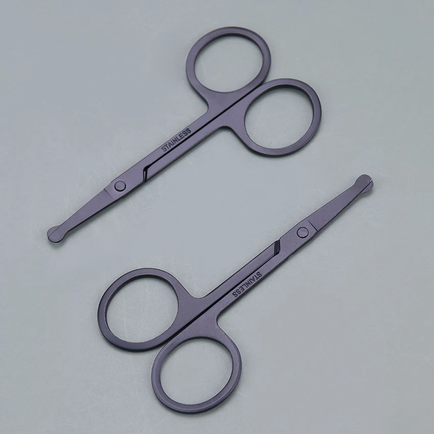 1 шт. ножницы для носа из нержавеющей стали стрижки бровей и маникюрные лица