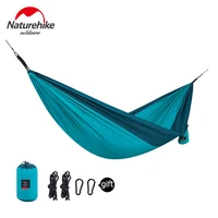 naturehike folding portable camping hammock outdoor hanging chair 1 2 person backpacking swing chair travel beach hammock bed