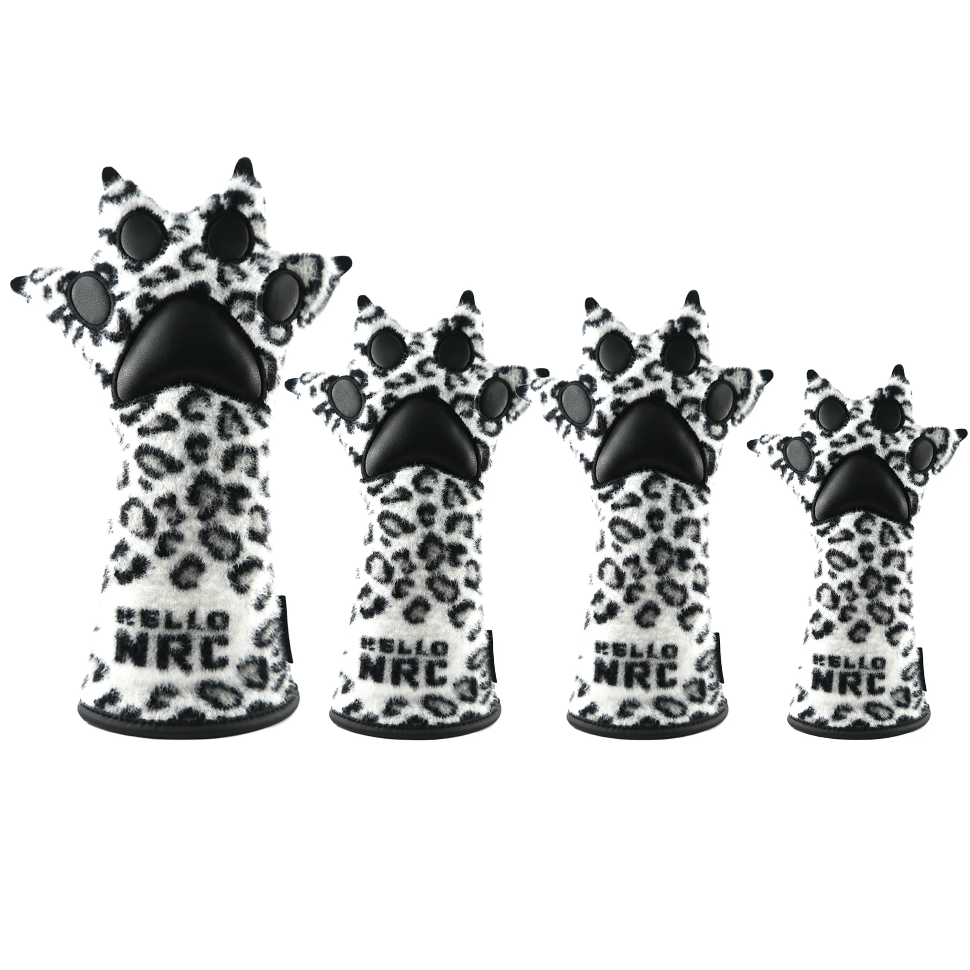 

Golf Headcover Leopard Claw Cartoon Design Golf Head Cover For Driver Fairway Hybrid Wood Clubs Protector New Arrival