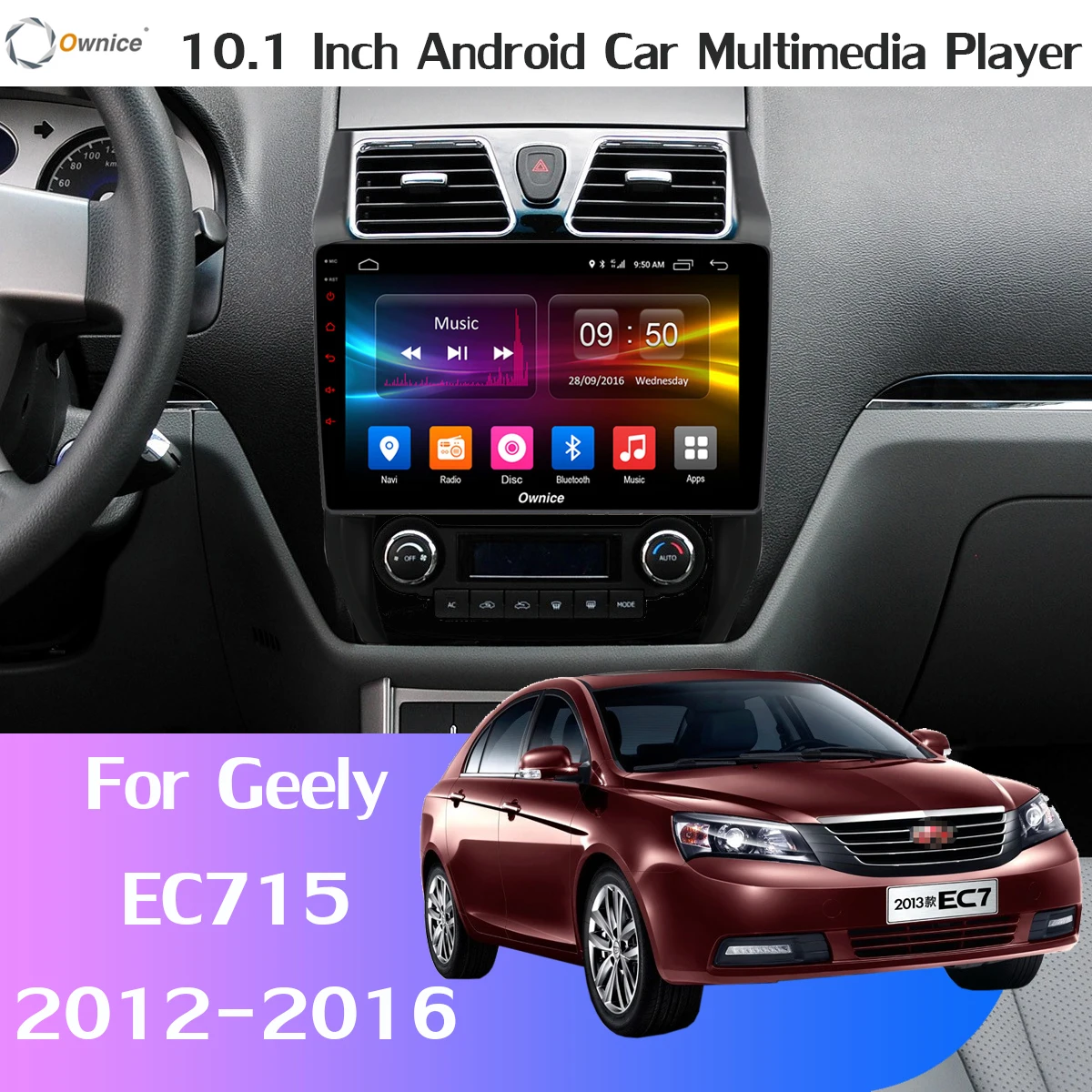 Ownice 10," K1 K3 K5 K6 автомобильный dvd-плеер для Geely Emgrand EC7 EC715 EC7-RV EC718 2012- радио gps CarPlay DSP 360 ° панорамный