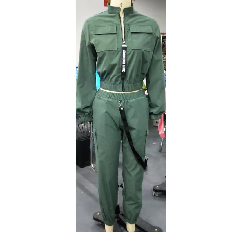 

Long Sleeve Zipper Tops&women Pants Streetwear Track Suit Casual Women Set 2 Pieces