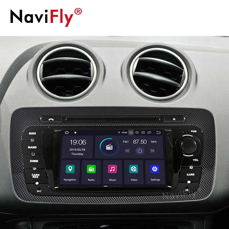 8 ядро ips DSP Android 9,0 Автомобильный мультимедийный dvd плеер радио для Seat Ibiza 6j 2009 2010 2012 2013 с can-bus поддержкой USB, SD карт памяти, WI-FI RDS gps Ibiza
